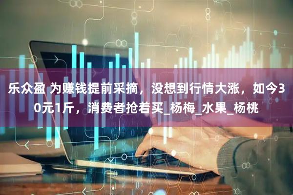 乐众盈 为赚钱提前采摘，没想到行情大涨，如今30元1斤，消费者抢着买_杨梅_水果_杨桃